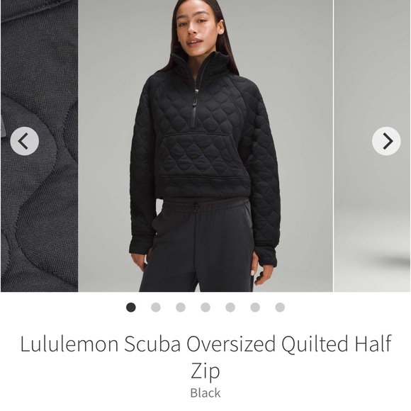 NEW with tags! Lululemon Scuba Oversized Quilted Half Zip
Black sz XL/XXL - Picture 6 of 12